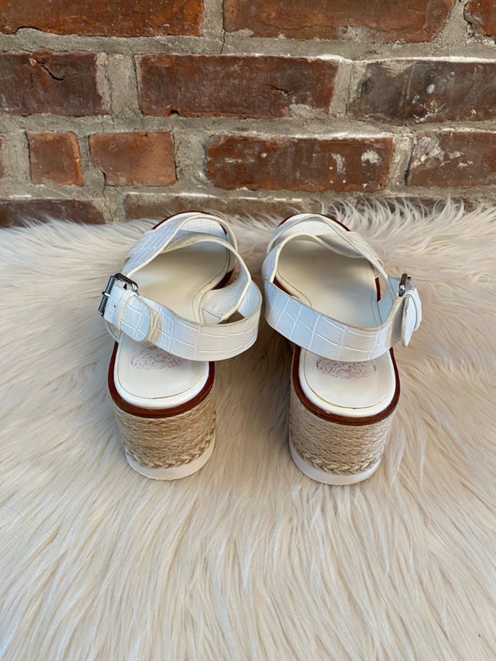 Vince Camuto Marietten Leather  Platform Wedges, Size 10 - Picture 7 of 16